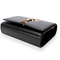 Saint Laurent Black Grain De Poudre Small Kate Crossbody