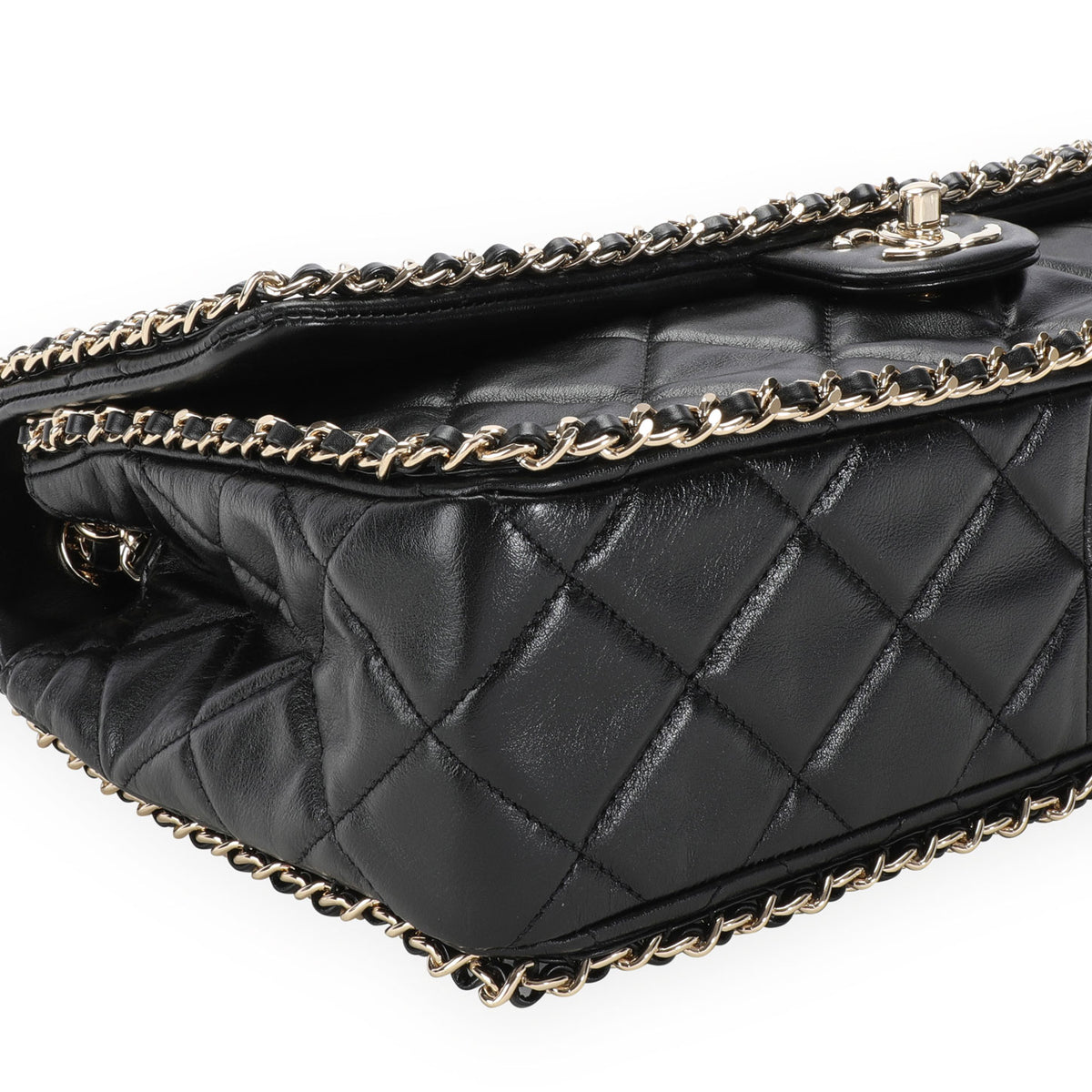 Chanel Black Quilted Lambskin Running Chain Flap Bag, myGemma, DE