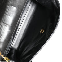 Chanel Vintage Black Quilted Lambskin Crossbody Flap Bag