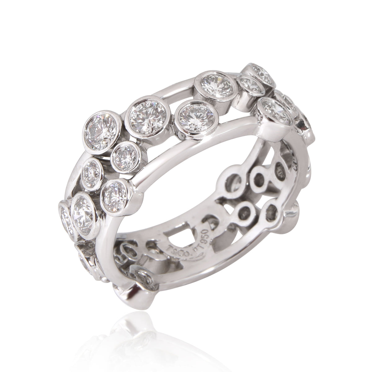 Tiffany & Co. Bubbles Diamond Ring in Platinum 1.60 CTW