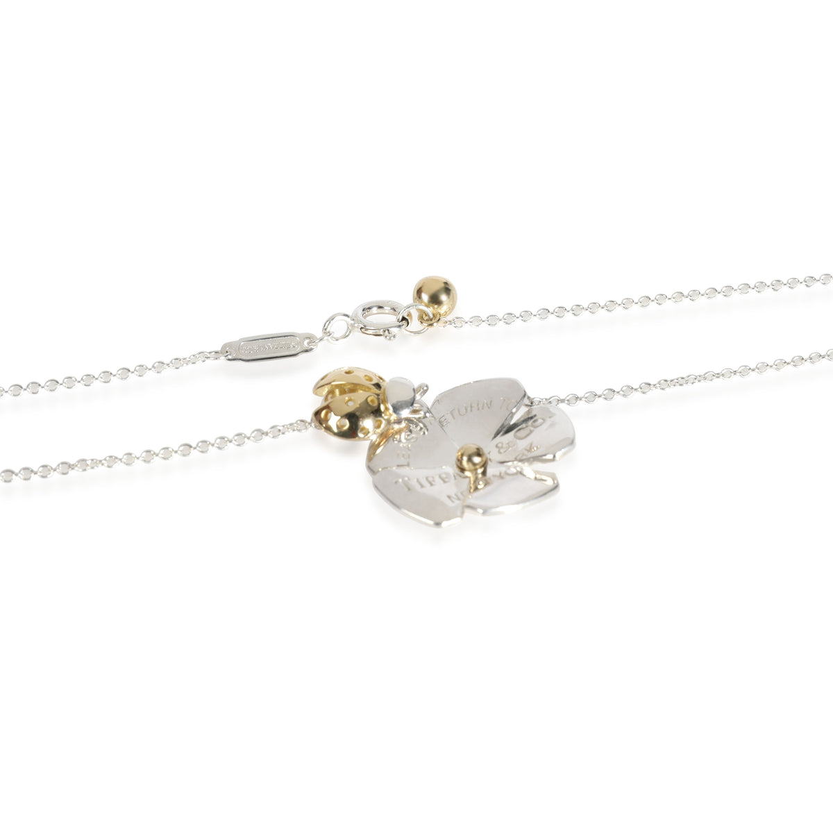 Return to Tiffany Lovebugs Pendant in 18K Yellow Gold/Sterling Silver