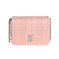 Burberry Blush Pink Quilted Lambskin Micro Lola Bag