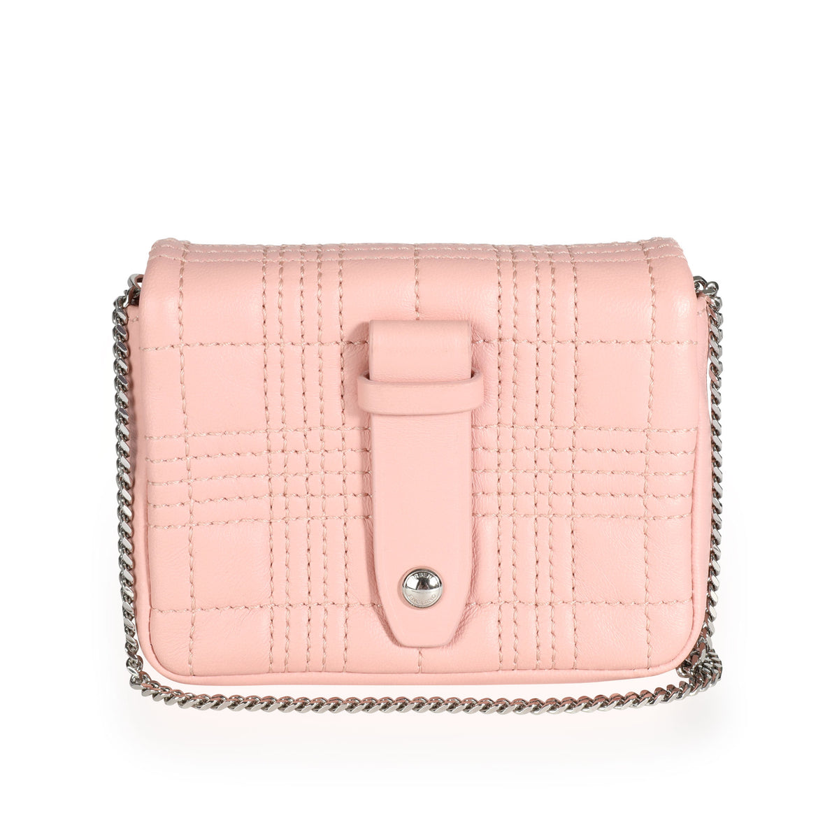Burberry Blush Pink Quilted Lambskin Micro Lola Bag