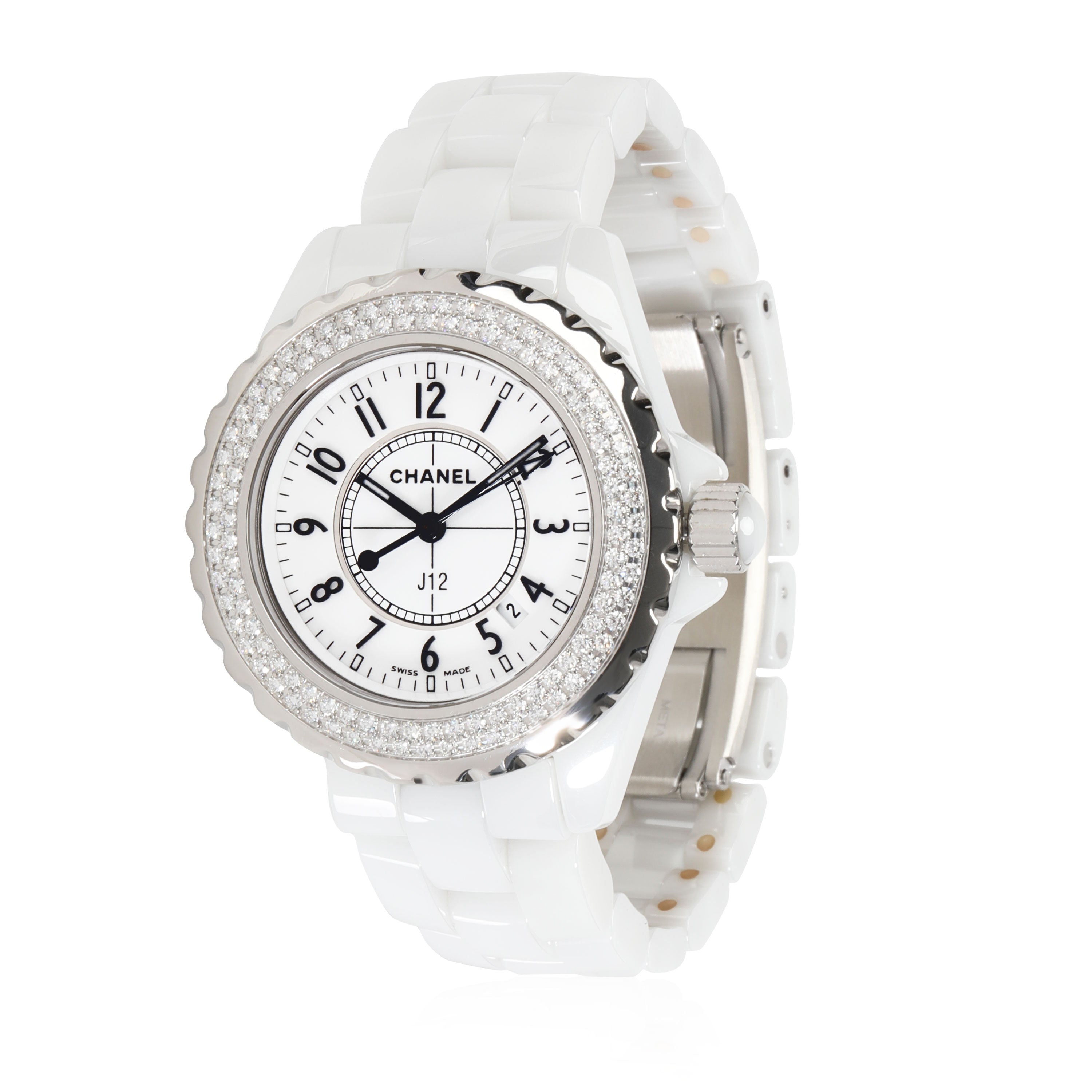 CHANEL CHANEL J12 Diamond bezel Wrist Watch H0967 Quartz ceramic Used Women  CC Coco H0967｜Product Code：2101217261470｜BRAND OFF Online Store