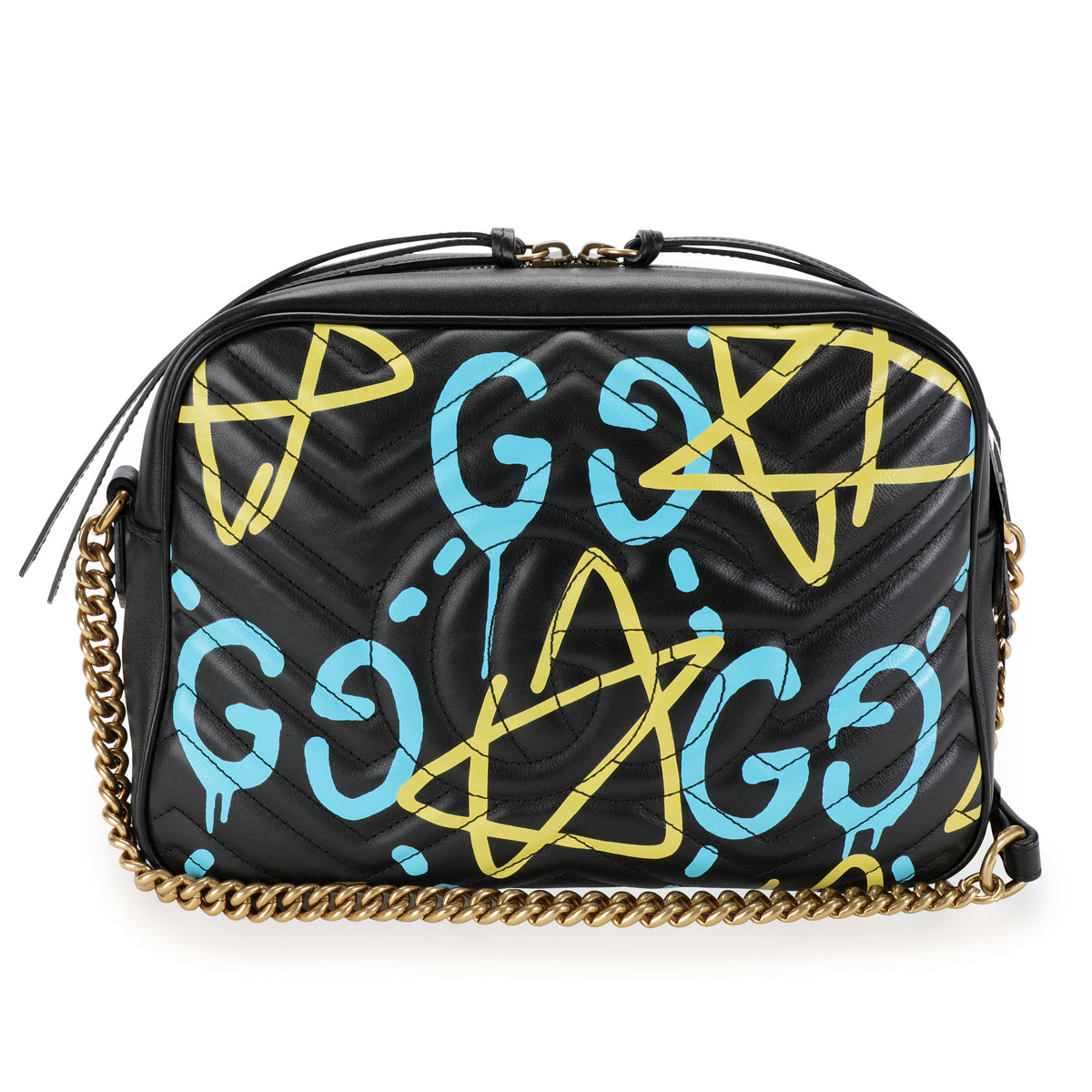 Gucci Ghost GG Marmont Medium Matelassé Leather Shoulder Bag