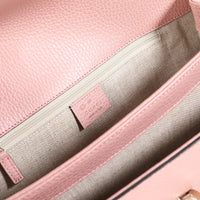 Gucci Soft Pink Dollar Calfskin Interlocking G Shoulder Bag