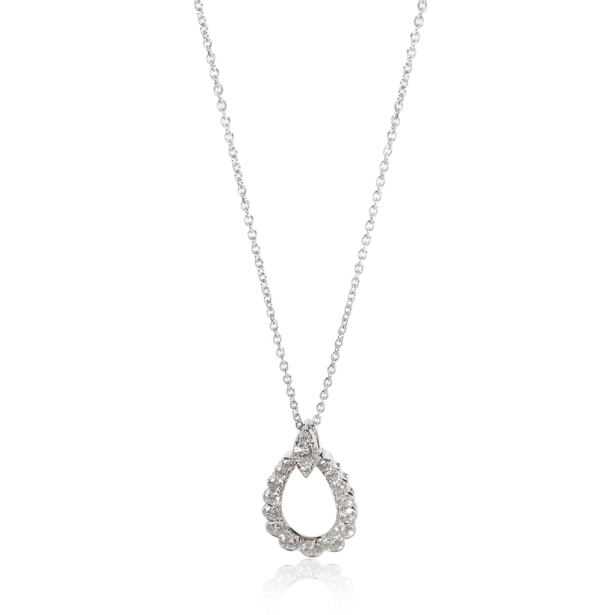 Hearts on Fire Aerial Diamond Necklace in 18K White Gold 0.85 CTW