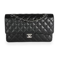 Chanel Black Caviar Quilted Medium Classic Double Flap Bag