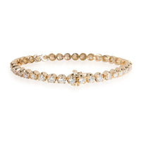 Diamond Tennis Bracelet in 14K Yellow Gold 6.30 CTW