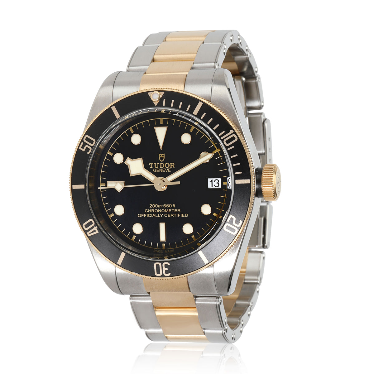 Tudor Heritage Black Bay 79733N Mens Watch in 18kt Stainless Steel/Yellow Gold