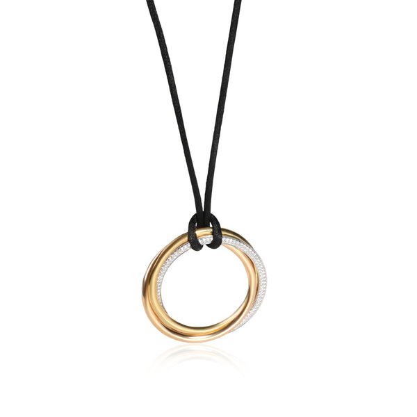 Cartier trinity トリニティ　ダイヤ necklace Cartier Trinity Diamond Necklace, 18K 3 Tone Gold 1/1 Ctw, on a