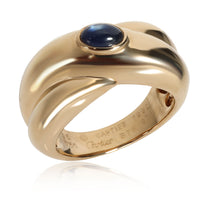 Cartier Crossover Cabochon Sapphire Fashion Ring in 18K Yellow Gold