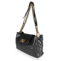 Chanel Black Quilted Boy Front Pocket Shopping Bag