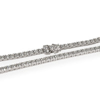 Diamond Tennis Necklace in 18K White Gold 8 CTW (H VS1)
