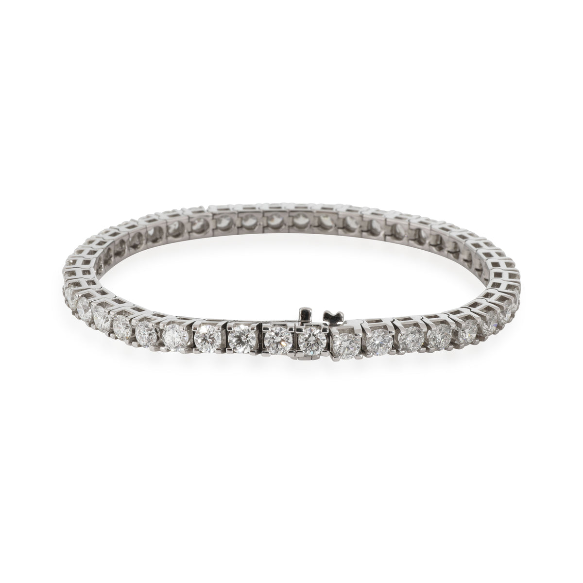 Diamond Tennis Bracelet in 14K White Gold 10.00 CTW (H VS1)