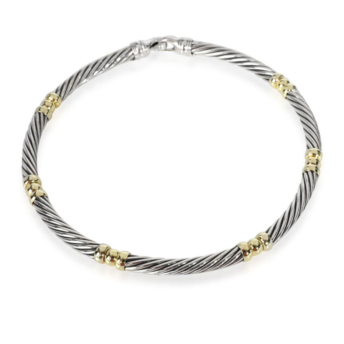 David Yurman Metro Necklace in 14K Yellow Gold/Sterling Silver