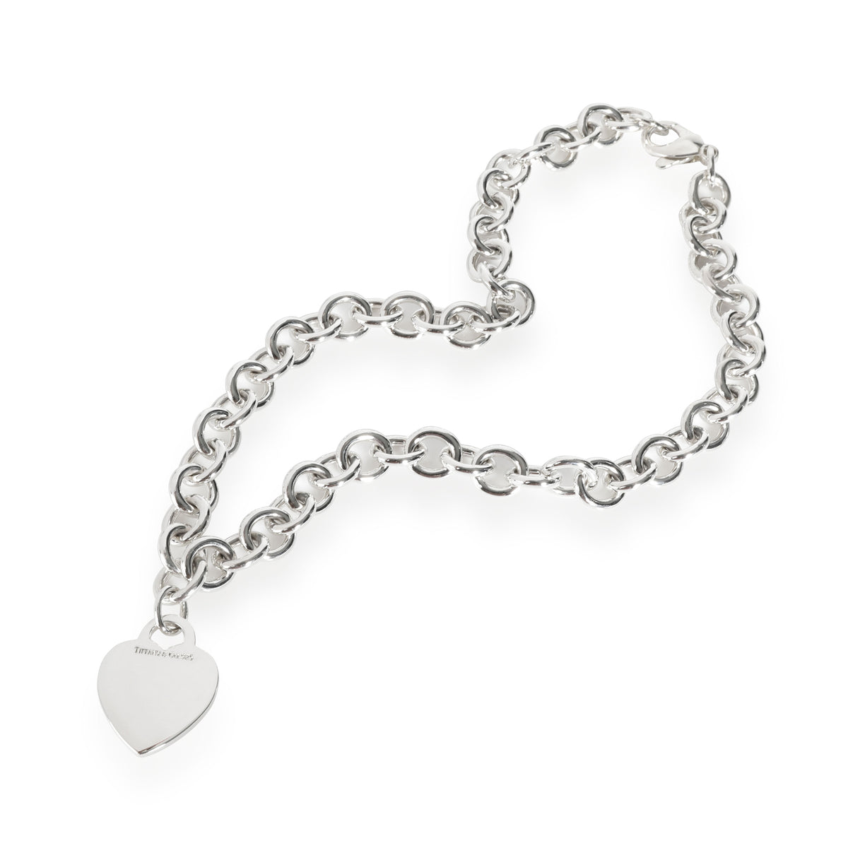 Return to Tiffany® Heart Tag Chain Link Necklace in Silver | Tiffany & Co.
