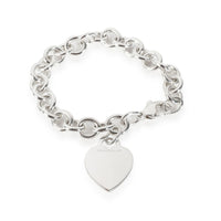 Tiffany & Co. Heart Tag Link Bracelet in  Sterling Silver