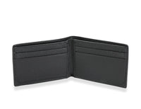 Gucci Black Calfskin Leather w/ Red & Green Web Stripe Tab Mini Bifold Wallet