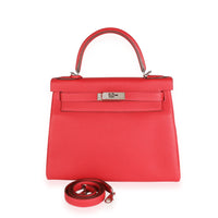 Hermès Rouge Casaque Togo Retourne Kelly 28 PHW