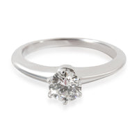 Tiffany & Co. Diamond Solitaire Engagement Ring in  Platinum H VVS1 0.59 CTW