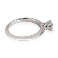 Tiffany & Co. Diamond Solitaire Engagement Ring in  Platinum H VVS1 0.59 CTW