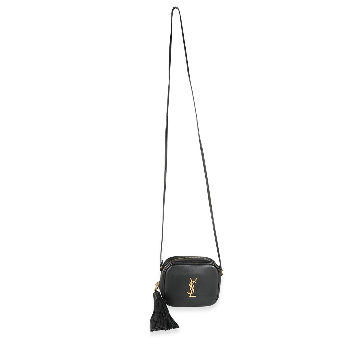 Saint Laurent, Bags, Saint Laurent Classic Monogram Blogger Crossbody Bag  Leather Small Gold