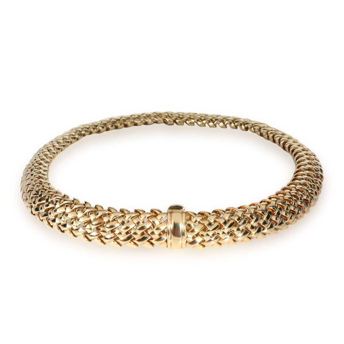 Tiffany & Co. Vannerie Necklace in 18K Woven Yellow Gold