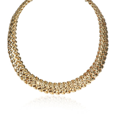 Tiffany & Co. Vannerie Necklace in 18K Woven Yellow Gold