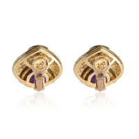 Bulgari Amethyst & Diamond Earring in 18K Yellow Gold 2.60 CTW