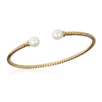 David Yurman Solari Pearl Bangle in 18K Yellow Gold