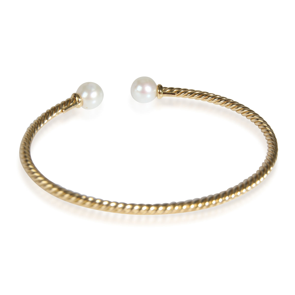 David Yurman Solari Pearl Bangle in 18K Yellow Gold