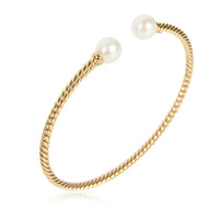 David Yurman Solari Pearl Bangle in 18K Yellow Gold