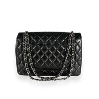 Chanel Black Quilted Maxi Classic Single Flap Bag
