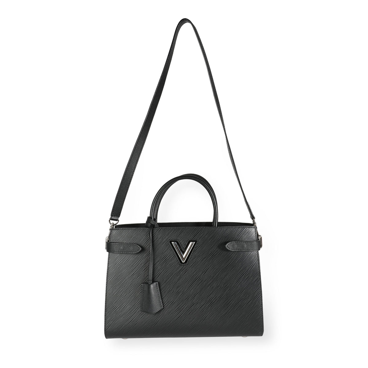 Louis Vuitton Black Epi Leather Twist Tote at Jill's Consignment