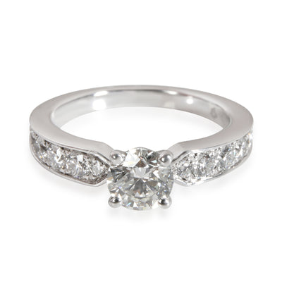 Chaumet Plume Diamond Engagement Ring in  Platinum G VVS2 1.2 CTW