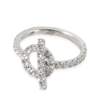 Hermès Finesse Diamond Ring in 18K White Gold 1.05 CTW