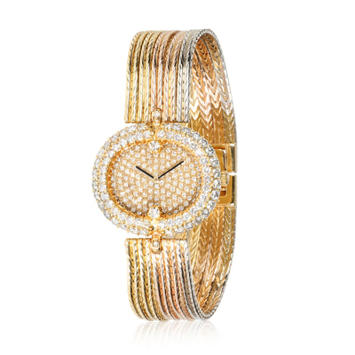 Gerald Genta Royama G2069 7 Womens Watch in 18kt 3 Tone Gold