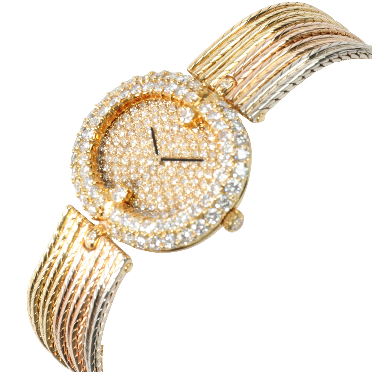 Gerald Genta Royama G2069 7 Women's Watch in 18kt 3 Tone Gold