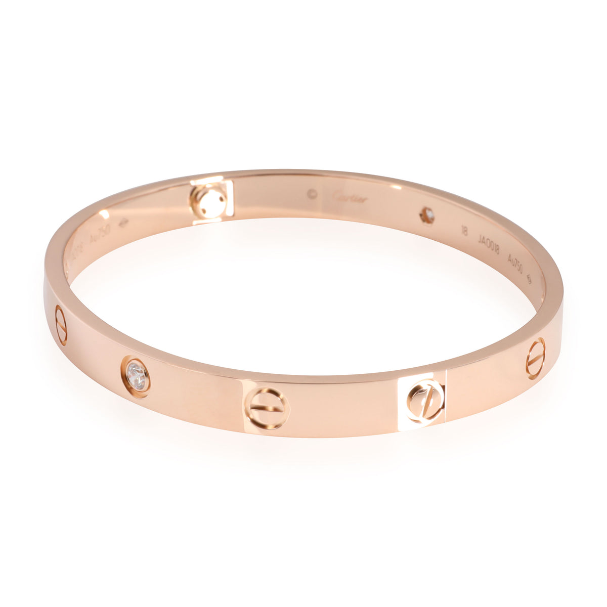 Cartier Love Diamond Bangle in 18K Rose Gold 0.4 CTW myGemma