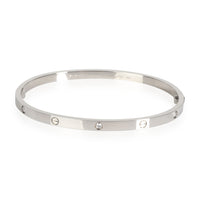 Cartier Love Diamond Bracelet in 18K White Gold SM 0.15 CTW