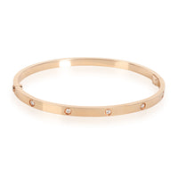 Cartier Love Diamond Bracelet in 18K Rose Gold SM 0.21 CTW