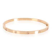 Cartier Love Diamond Bracelet in 18K Rose Gold SM 0.21 CTW