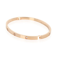 Cartier Love Diamond Bracelet in 18K Rose Gold SM 0.21 CTW