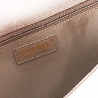Chanel Taupe Quilted Caviar XL Boy Bag