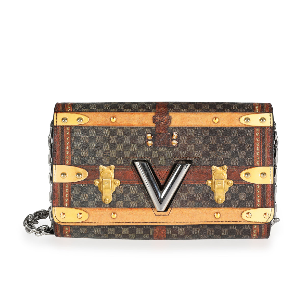 Louis Vuitton - Authenticated Twist Long Chain Wallet Handbag - Leather Brown for Women, Very Good Condition