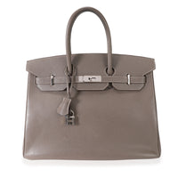 Hermès Etain & Colvert Verso Epsom Birkin 35 PHW