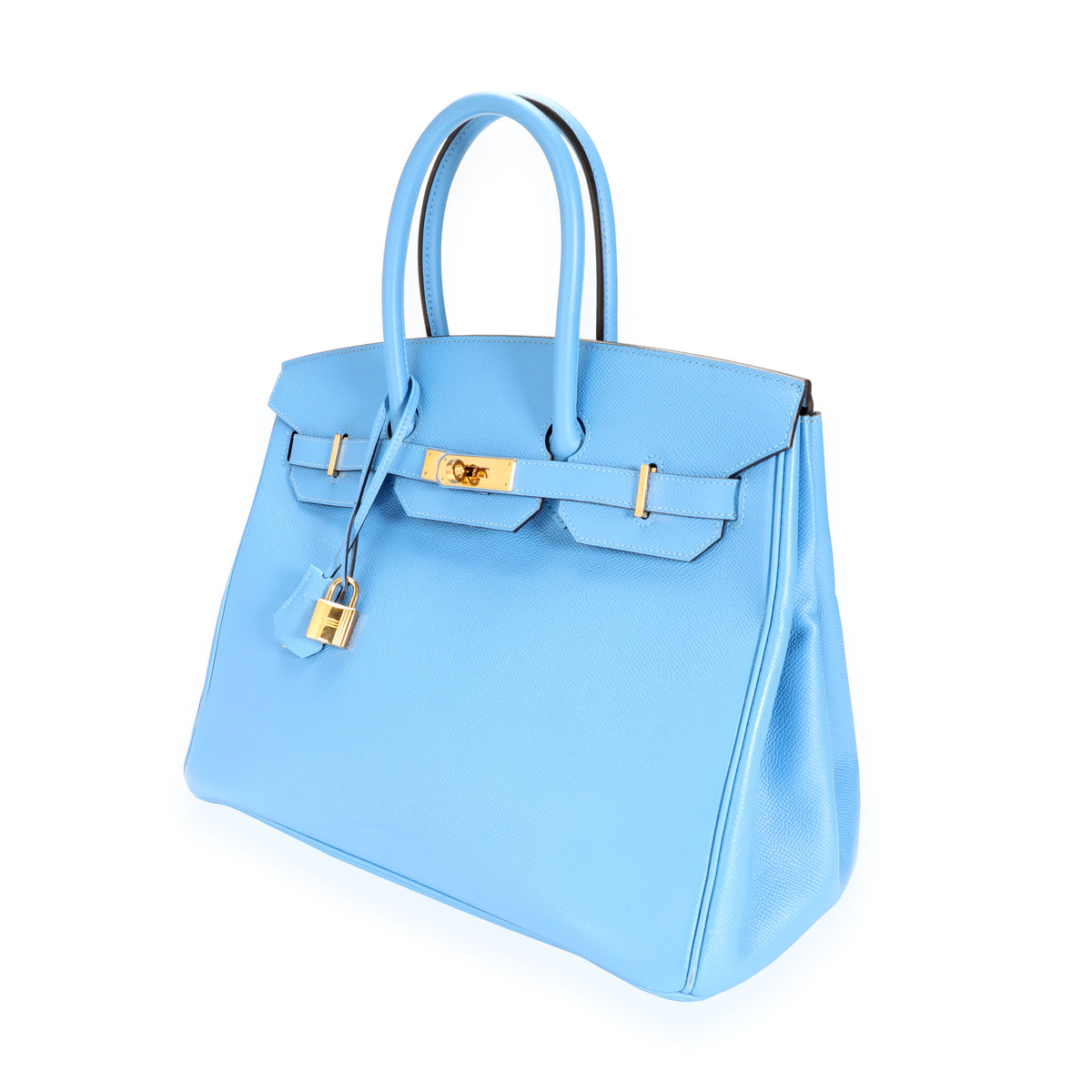 Hermès Birkin 35 Bleu Pale Bag GHW