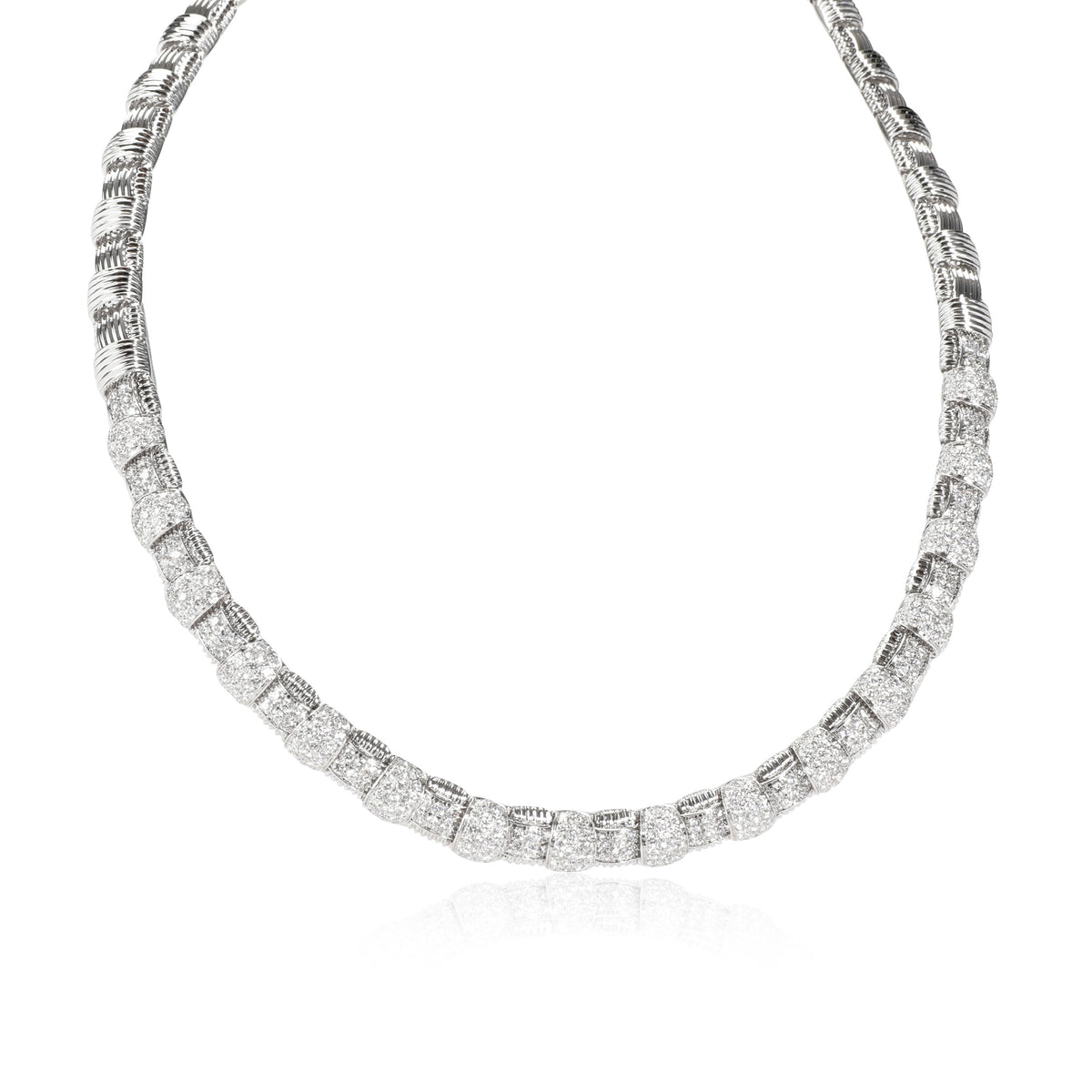 Roberto Coin Appassionata Diamond Necklace in 18K White Gold 7.30 CTW