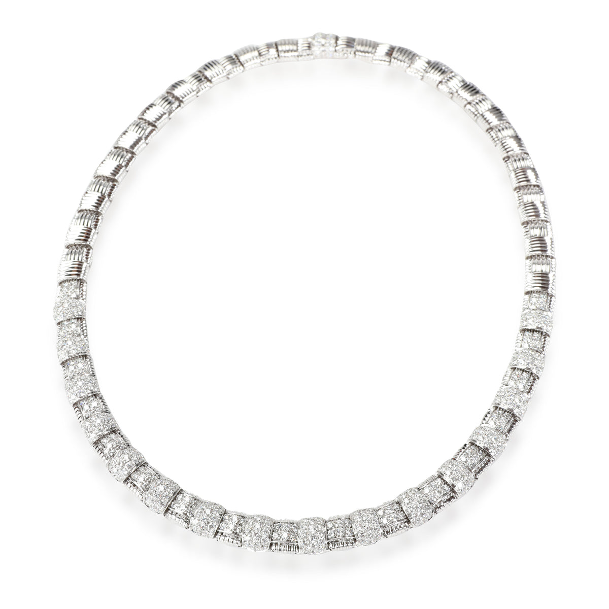 Roberto Coin Appassionata Diamond Necklace in 18K White Gold 7.30 CTW